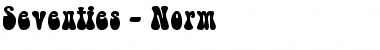Seventies - Norm Font