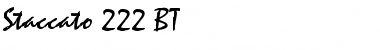 Staccato222 BT Regular Font