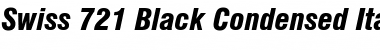 Swis721 BlkCn BT Black Italic Font