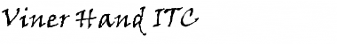 Download Viner Hand ITC Font