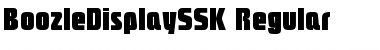 BoozleDisplaySSK Regular Font