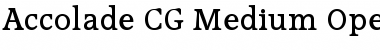 Accolade CG Medium Regular Font