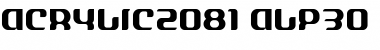 Download ACRYLIC2081 Font
