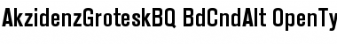 Akzidenz-Grotesk BQ Bold Condensed Alt Font
