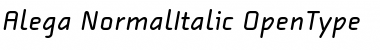 Download Alega-NormalItalic Font