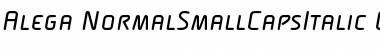 Alega-NormalSmallCapsItalic Regular Font