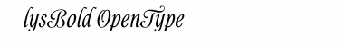 AlysBold Regular Font