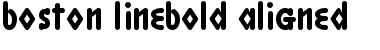 Download Boston LineBold Aligned Font