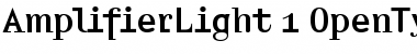 Amplifier Light Font