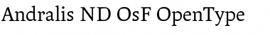 Andralis ND OsF Regular Font