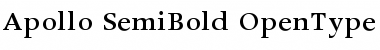 Download Apollo-SemiBold Font