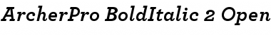 ArcherPro Bold Italic