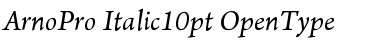 Arno Pro Italic 10pt Font