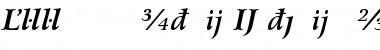 Bitstream Arrus Bold Italic Extension Font