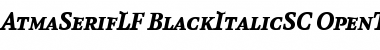 Download AtmaSerifLF-BlackItalicSC Font