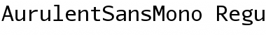 Aurulent Sans Mono Regular Font