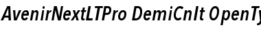 Avenir Next LT Pro Demi Condensed Italic