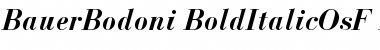 Bauer Bodoni Bold Italic Oldstyle Figures Font