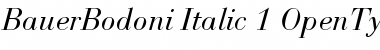 Bauer Bodoni Italic Font