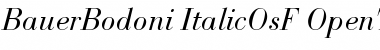 Bauer Bodoni Italic OsF