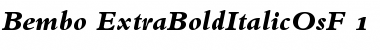 Bembo Extra Bold Italic OsF Font