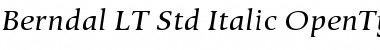 Berndal LT Std Regular Italic