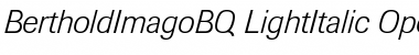 Berthold Imago BQ Regular Font