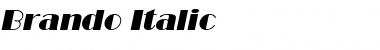 Brando Italic Font