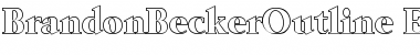BrandonBeckerOutline-ExtraBold Regular Font