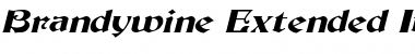 Brandywine-Extended Italic Font