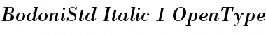 Bodoni Std Italic