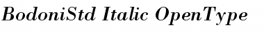 Bodoni Std Italic