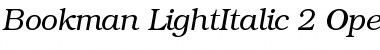 ITC Bookman Light Italic