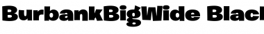 Burbank Big Wide Font