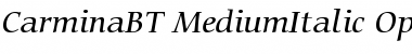 Bitstream Carmina Medium Italic