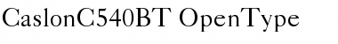 CaslonC 540 BT Regular Font
