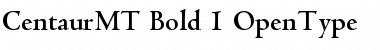 Centaur MT Bold Font