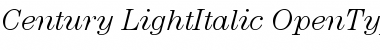 ITC Century Light Italic Font