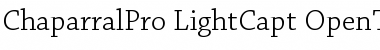 Chaparral Pro Light Caption Font