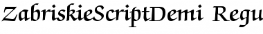 Download ZabriskieScriptDemi Font