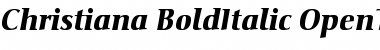 Christiana Bold Italic Font