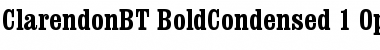 Clarendon Bold Condensed