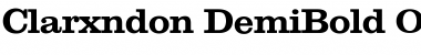 Clarxndon DemiBold Font