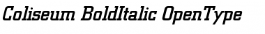 Download Coliseum-BoldItalic Font
