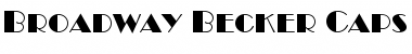 Download Broadway Becker Caps Font