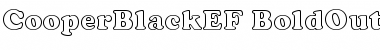 CooperBlackEF-BoldOutline Regular Font