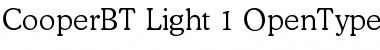 Bitstream Cooper Light Font