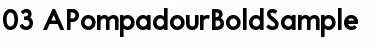 Download A Pompadour Bold Sample Font