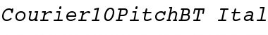 Courier 10 Pitch Italic Font