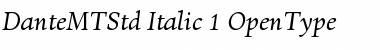 Dante MT Std Italic